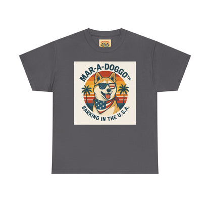 Mar-a-Doggo T-Shirt — 'Mar-A-Doggo: Barking in the U.S.A.' Retro Patriotic Dog Tee