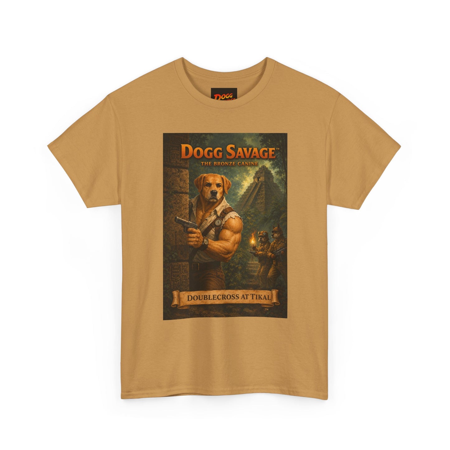 Dogg Savage Vintage Fantasy T-Shirt — "Dogg Savage: Doublecross At Tikal" Graphic Tee