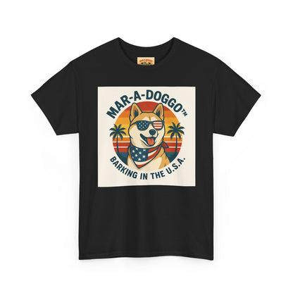 Mar-a-Doggo T-Shirt — 'Mar-A-Doggo: Barking in the U.S.A.' Retro Patriotic Dog Tee