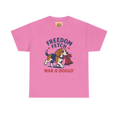 Freedom Fetch Tee — Mar-A-Doggo Patriotic Dog T-Shirt