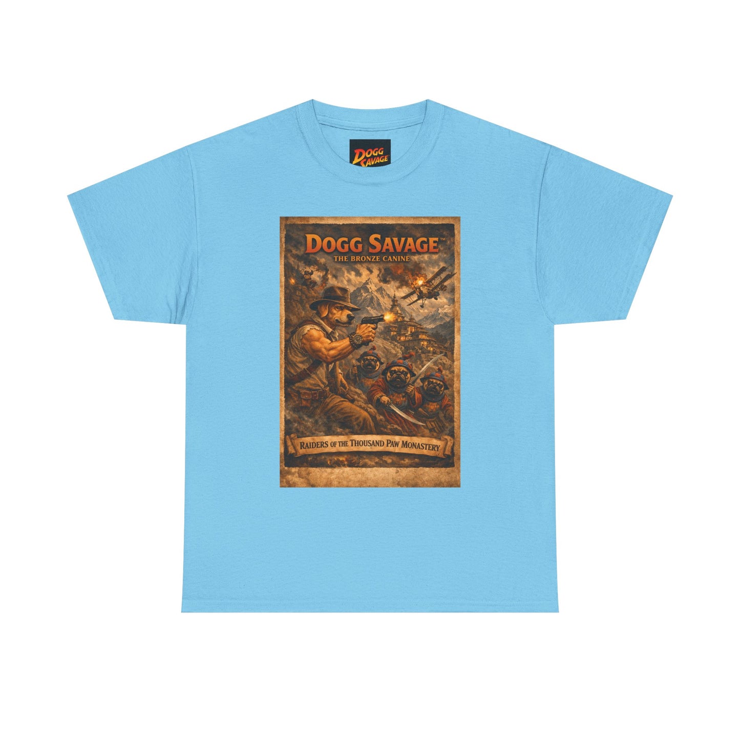 Dogg Savage Retro Graphic Tee — Vintage Adventure Poster T‑Shirt