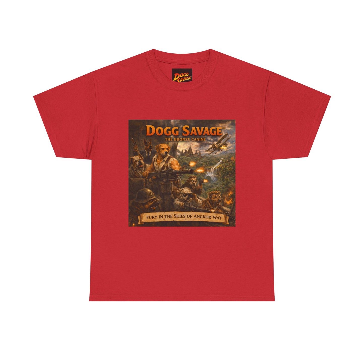 Dogg Savage Album Art T-Shirt "Fury In The Skies of Angkor Wat" — Vintage Rock Poster Tee