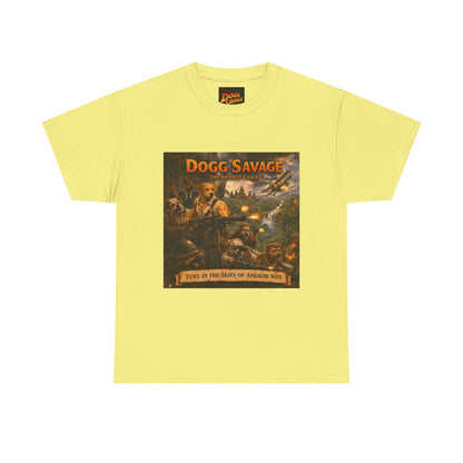 Dogg Savage Album Art T-Shirt "Fury In The Skies of Angkor Wat" — Vintage Rock Poster Tee