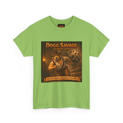 Graphic Tee — "Dogg Savage: Escape From Palenque Temple" Adventure Shirt