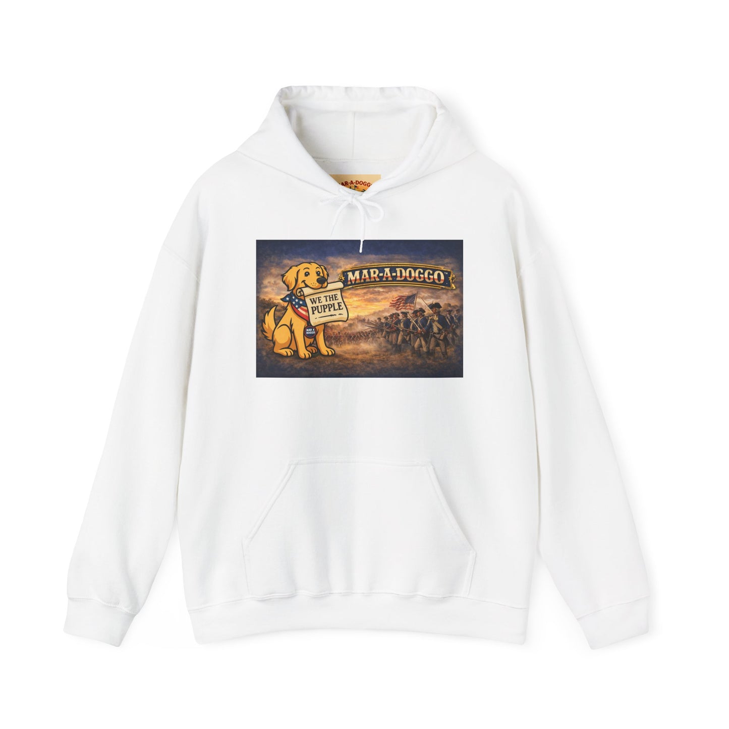 Hoodie - "Mar-A-Doggo" Tropical Dog Vacation Graphic Hoodie