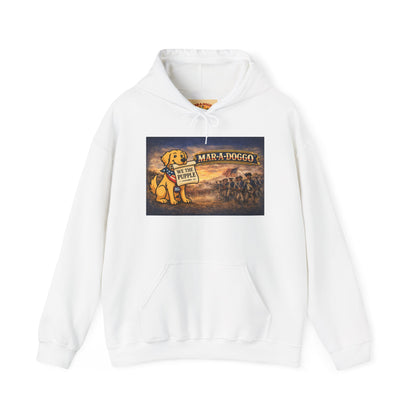Hoodie - "Mar-A-Doggo" Tropical Dog Vacation Graphic Hoodie