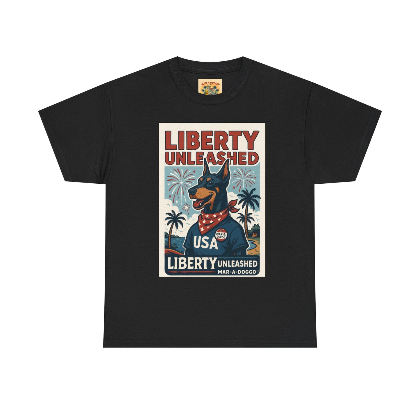 Liberty Unleashed USA Dog Graphic Tee