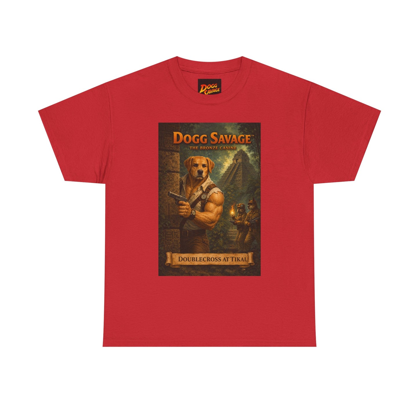 Dogg Savage Vintage Fantasy T-Shirt — "Dogg Savage: Doublecross At Tikal" Graphic Tee