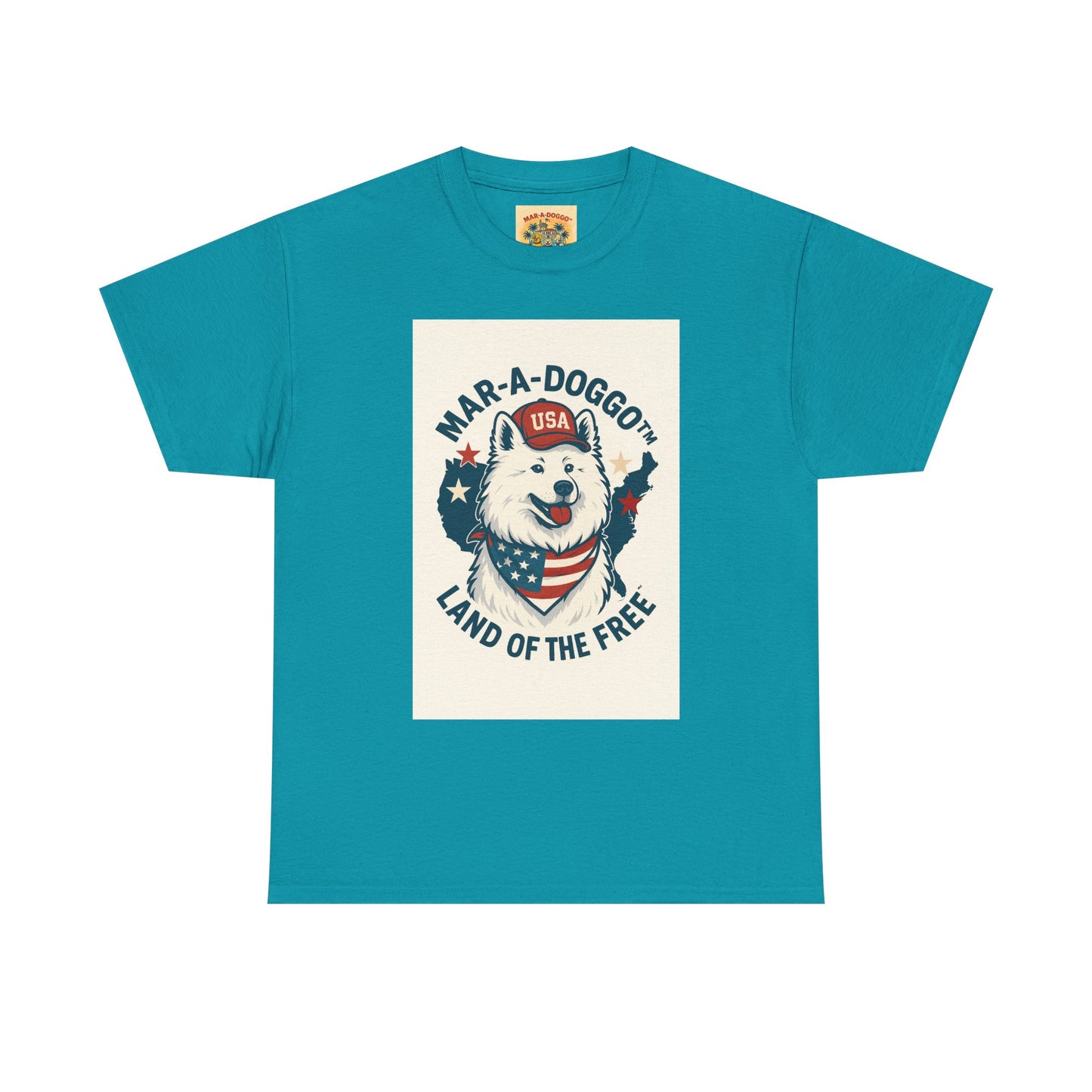 T-Shirt — "Mar-A-DoggO" Patriotic Dog Tee (Land of the Free)