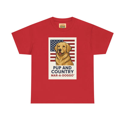 Pup and Country T-Shirt — "Mar-A-Doggo" Patriotic Dog Graphic Tee