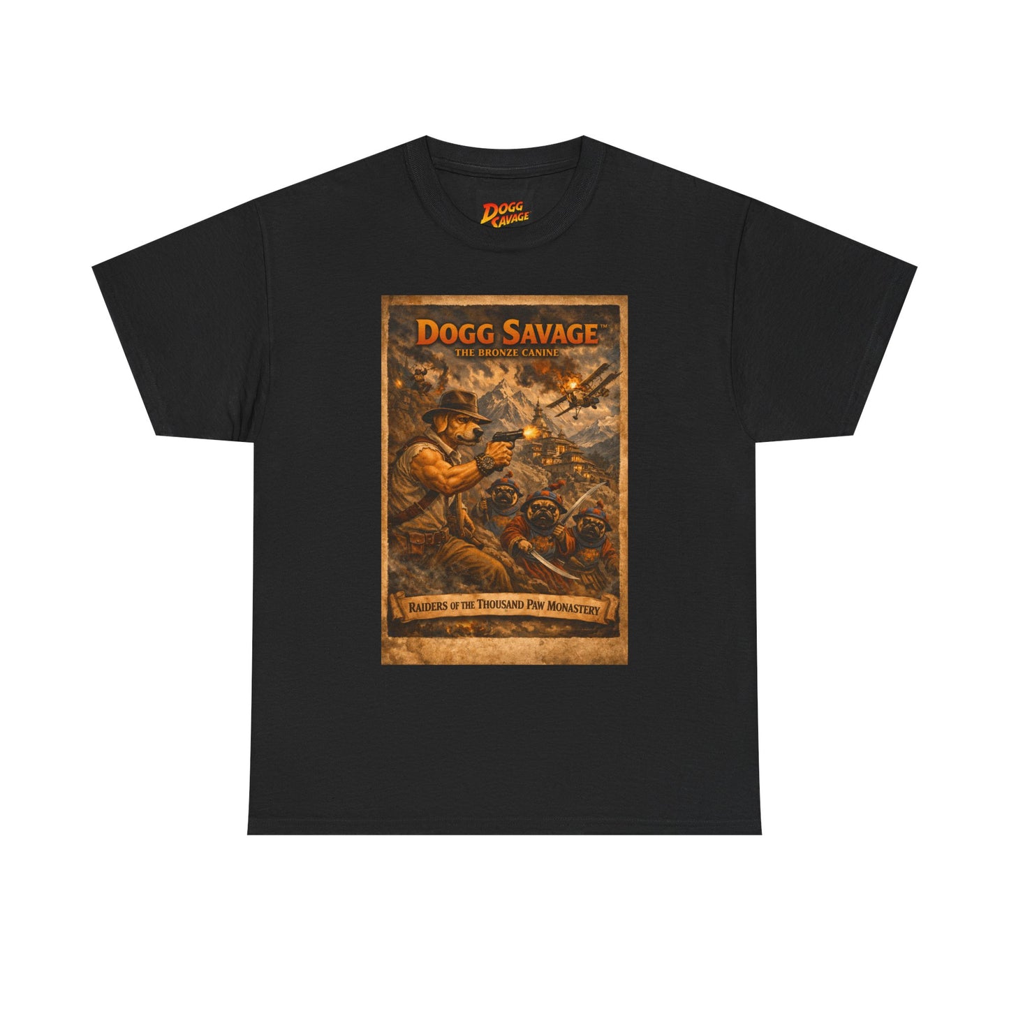 Dogg Savage Retro Graphic Tee — Vintage Adventure Poster T‑Shirt