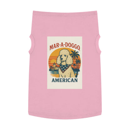 Mar-A-Doggo "American" Poodle Pet Tank Top — Retro Patriotic Dog Shirt