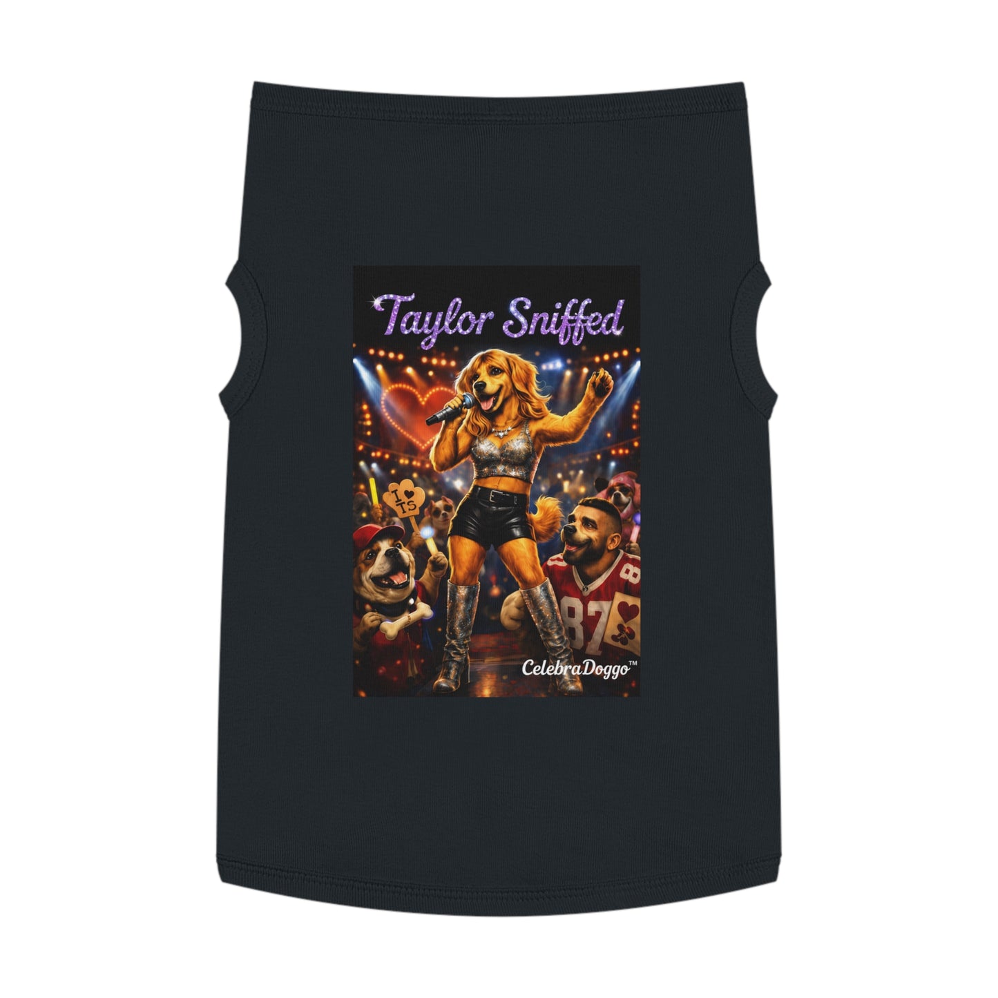 Dog Shirt — "Taylor Sniffed" Concert Pet Tee (Celebrity Singer Design)