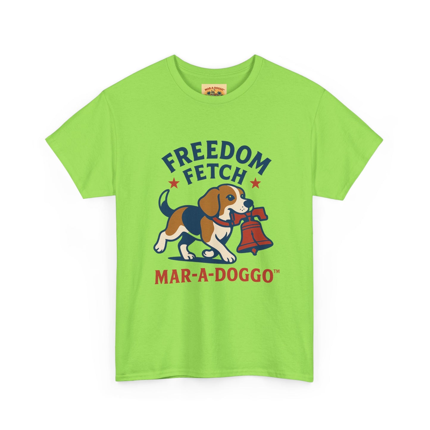 Freedom Fetch Tee — Mar-A-Doggo Patriotic Dog T-Shirt