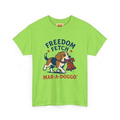Freedom Fetch Tee — Mar-A-Doggo Patriotic Dog T-Shirt