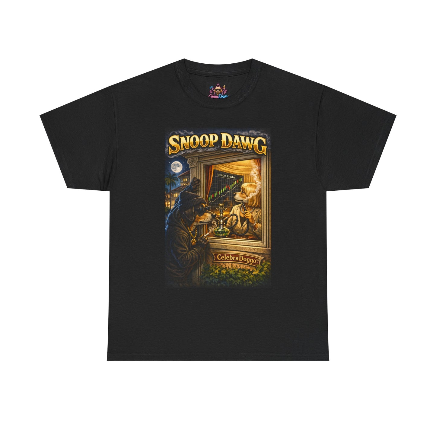 Dog Graphic Tee — "Snoop Dawg" Retro Party T-Shirt