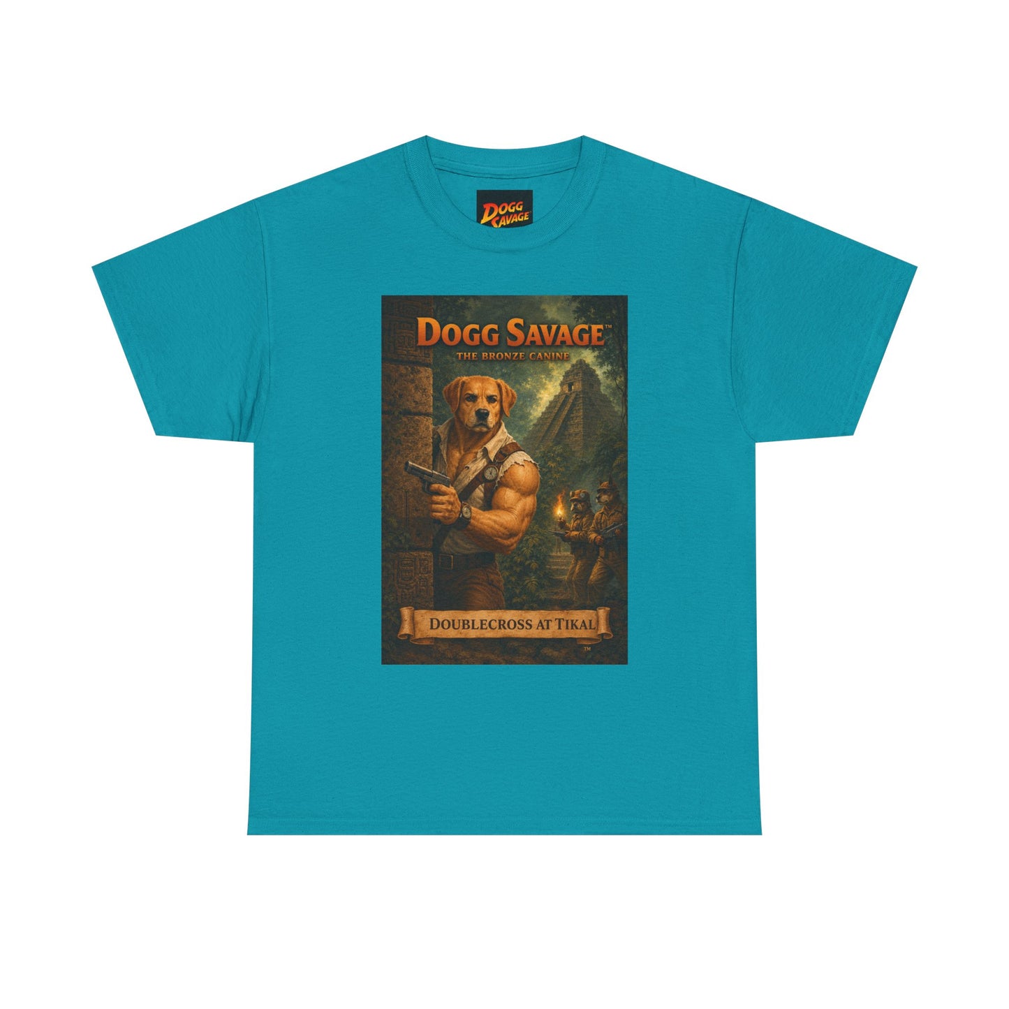 Dogg Savage Vintage Fantasy T-Shirt — "Dogg Savage: Doublecross At Tikal" Graphic Tee