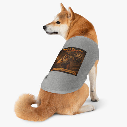 Dog Tank Top — "Dogg Savage: Escape from Palenque Temple" Adventure Graphic Dog Shirt