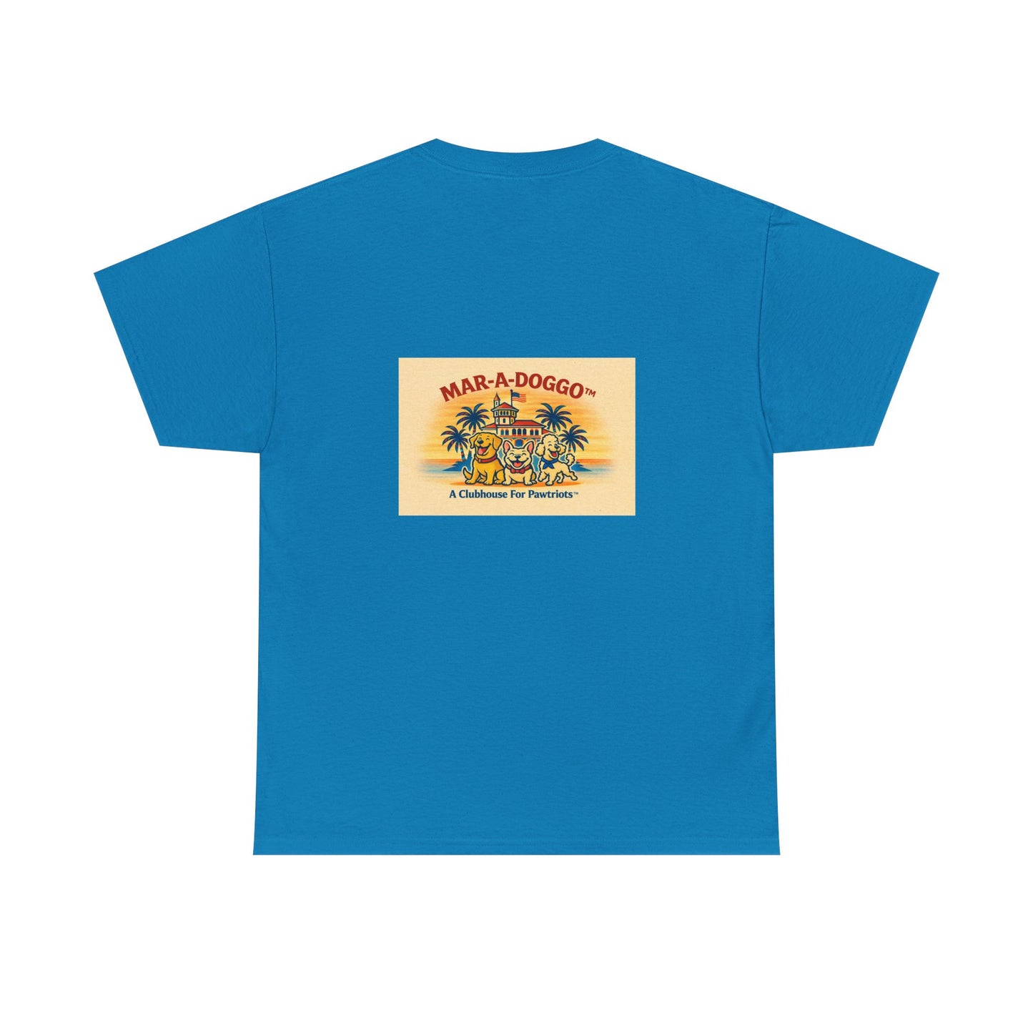 Mar-a-Doggo Patriotic Dog Tee — Vintage American Flag Dog Graphic T-Shirt
