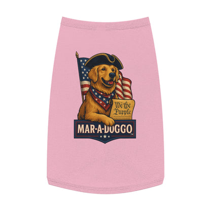 Patriotic "Mar-A-Doggo" Dog Tank Top — We The Pupple Goldie Dog Shirt