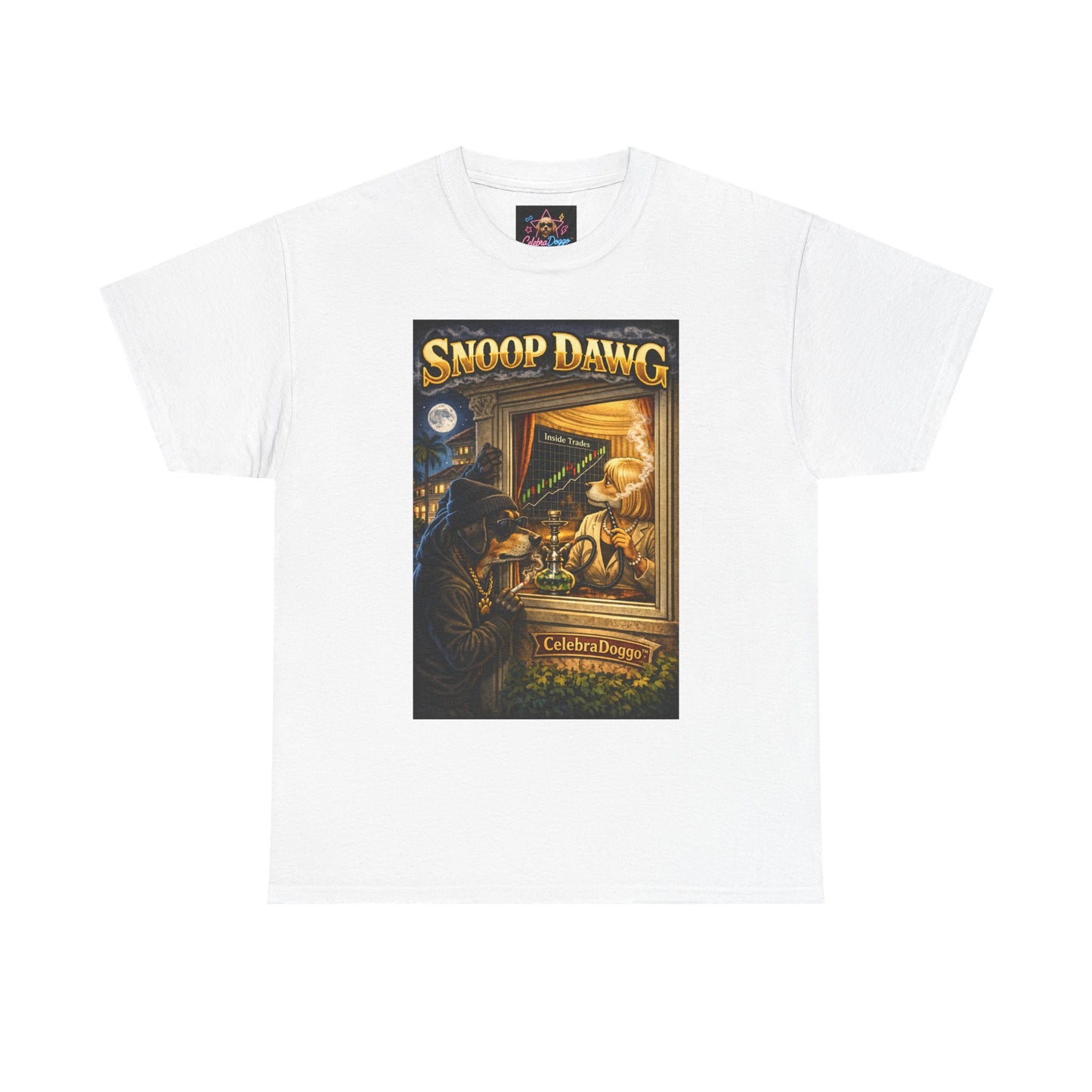 Dog Graphic Tee — "Snoop Dawg" Retro Party T-Shirt