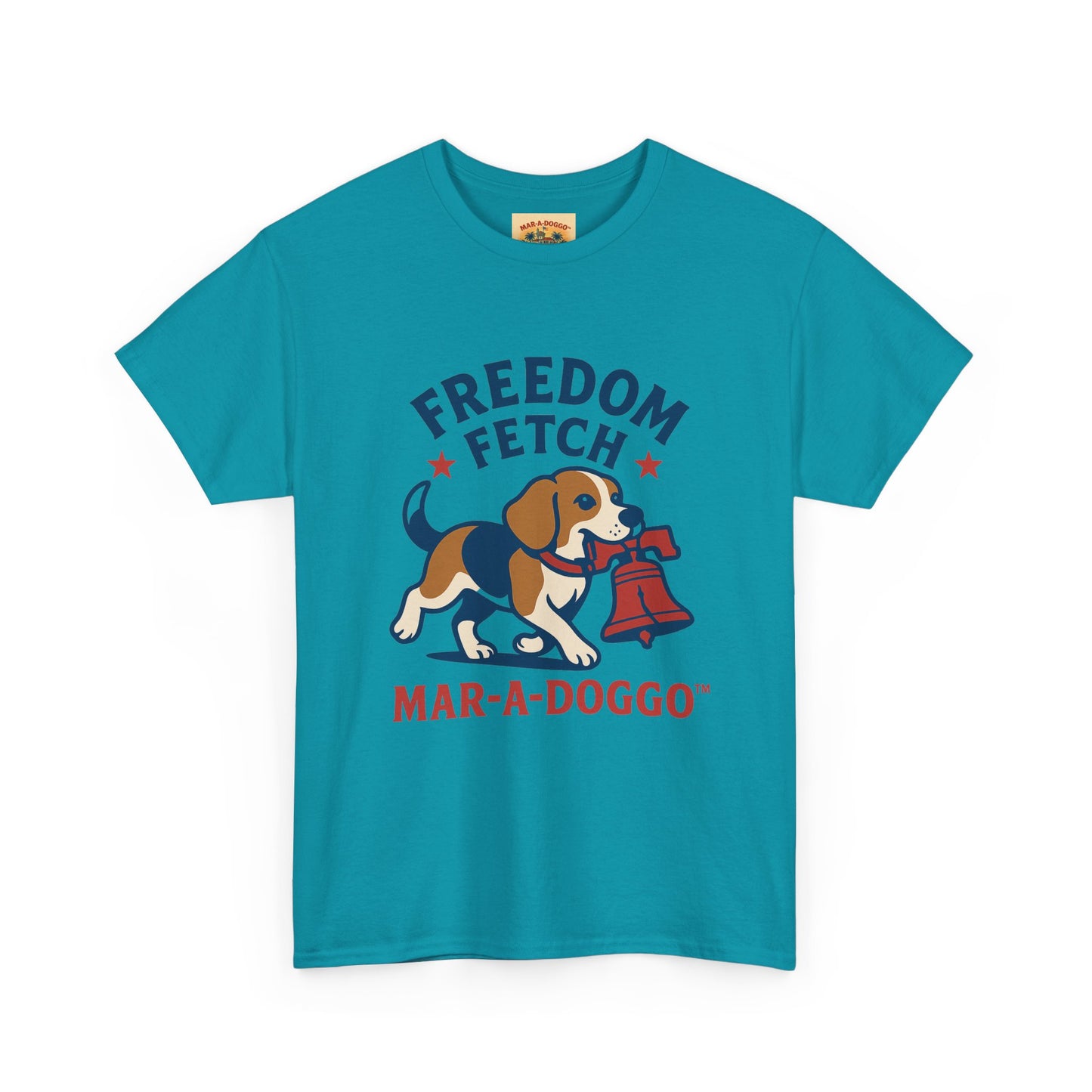 Freedom Fetch Tee — Mar-A-Doggo Patriotic Dog T-Shirt