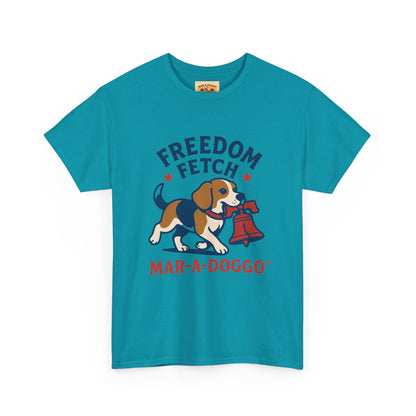 Freedom Fetch Tee — Mar-A-Doggo Patriotic Dog T-Shirt