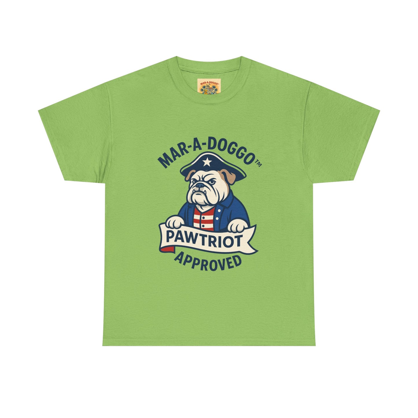 Pawtriot Tee - "Mar-a-Doggo" Patriotic Bulldog Shirt