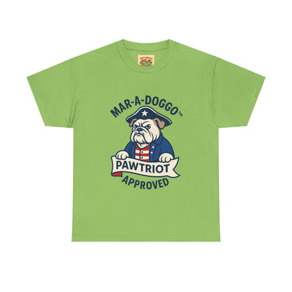 Pawtriot Tee - "Mar-a-Doggo" Patriotic Bulldog Shirt