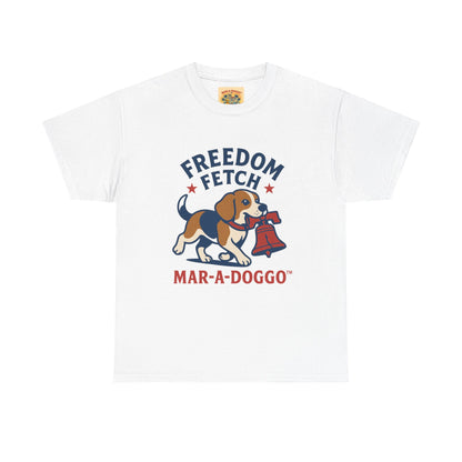Freedom Fetch Tee — Mar-A-Doggo Patriotic Dog T-Shirt