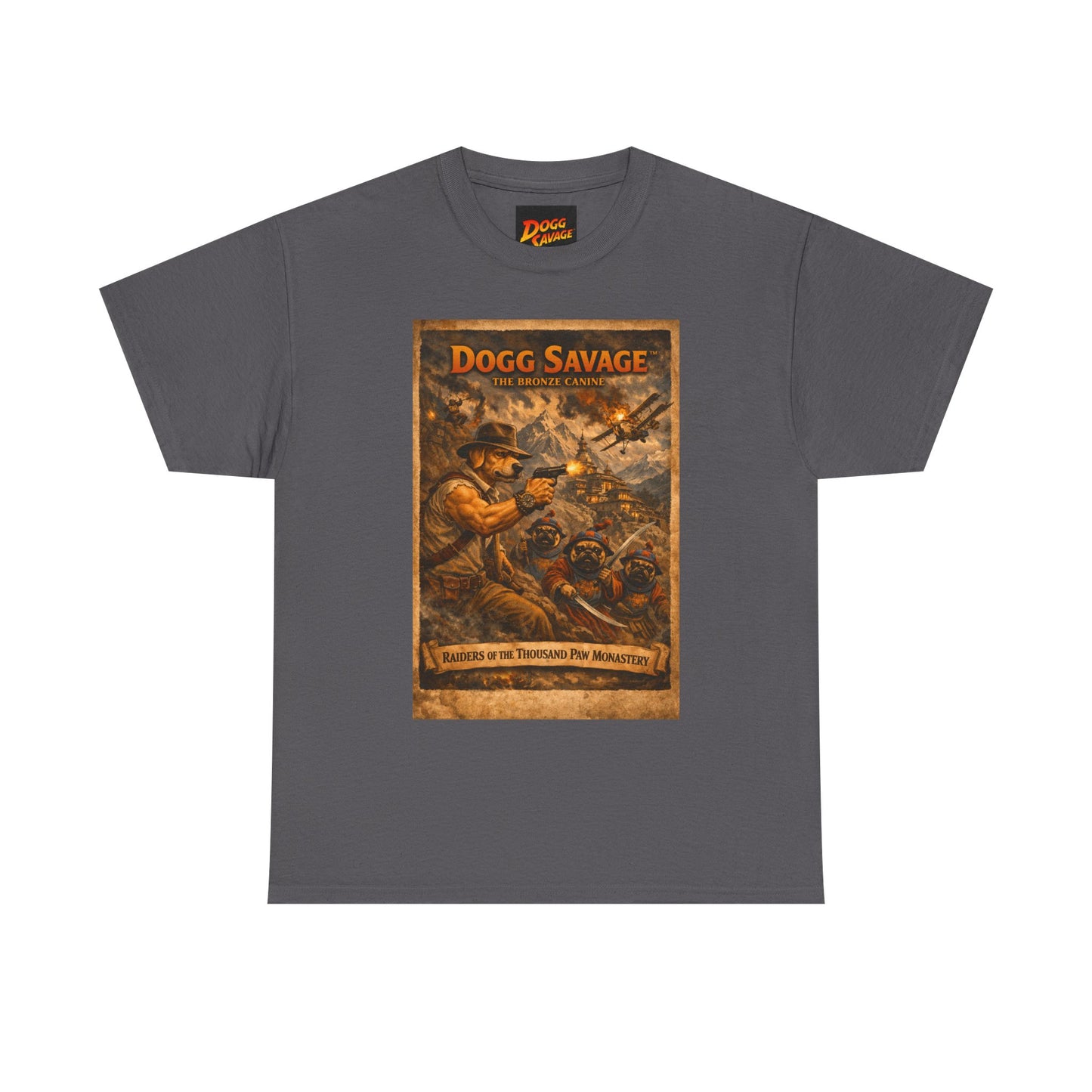 Dogg Savage Retro Graphic Tee — Vintage Adventure Poster T‑Shirt