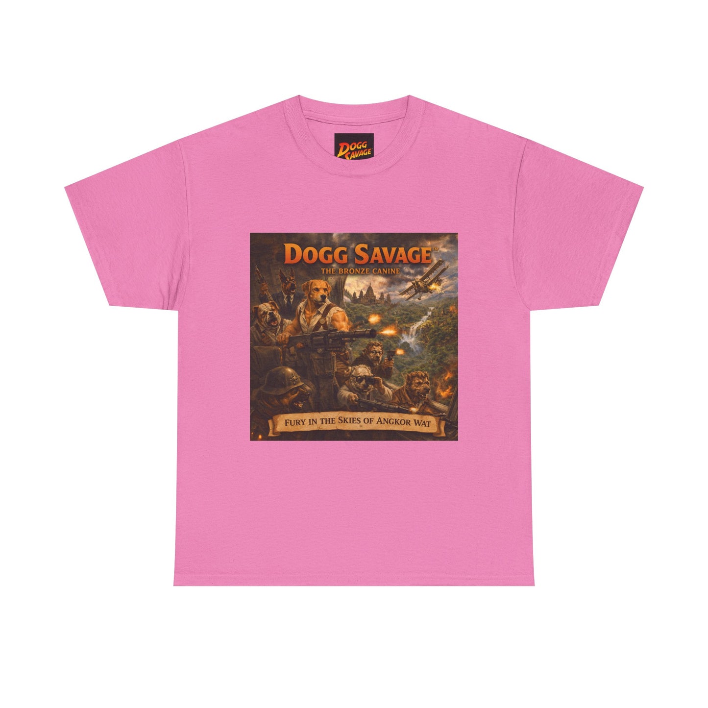 Dogg Savage Album Art T-Shirt "Fury In The Skies of Angkor Wat" — Vintage Rock Poster Tee