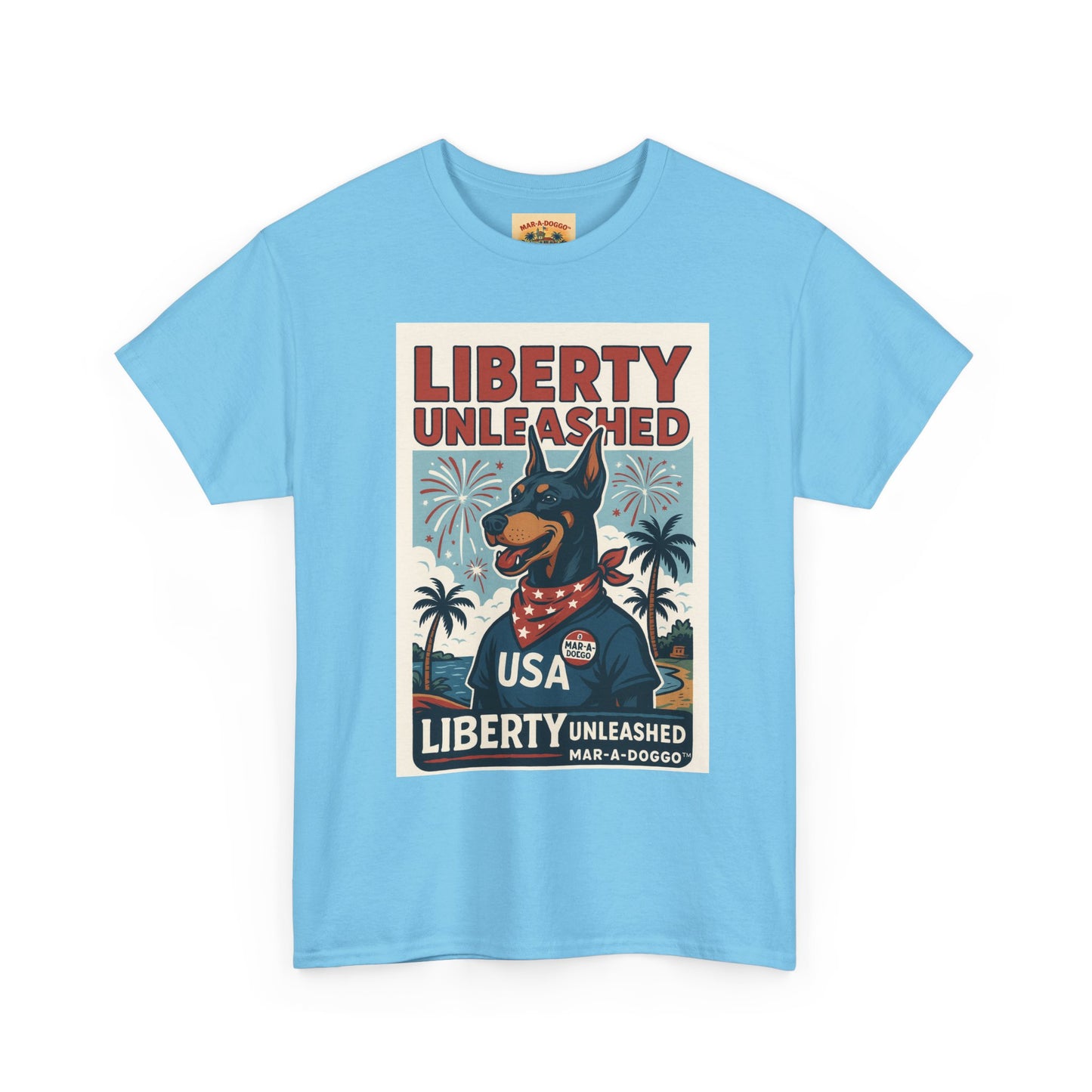 Liberty Unleashed USA Dog Graphic Tee