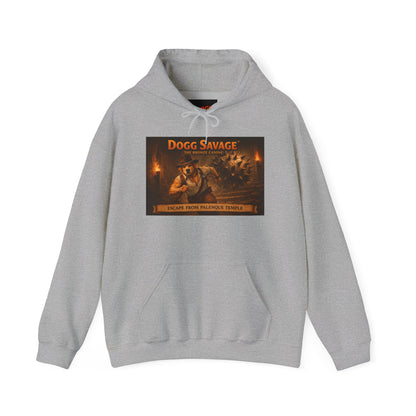Hoodie — 'Dogg Savage: Escape From Palenque Temple' Retro Graphic Pullover