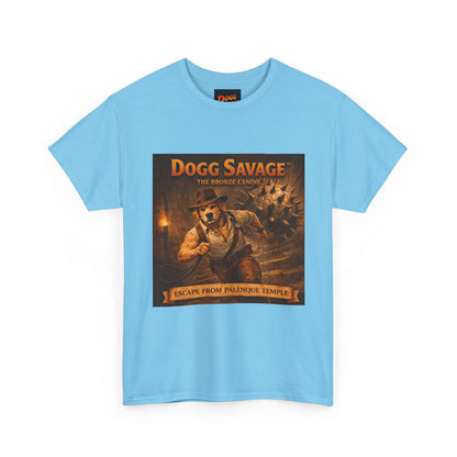 Graphic Tee — "Dogg Savage: Escape From Palenque Temple" Adventure Shirt
