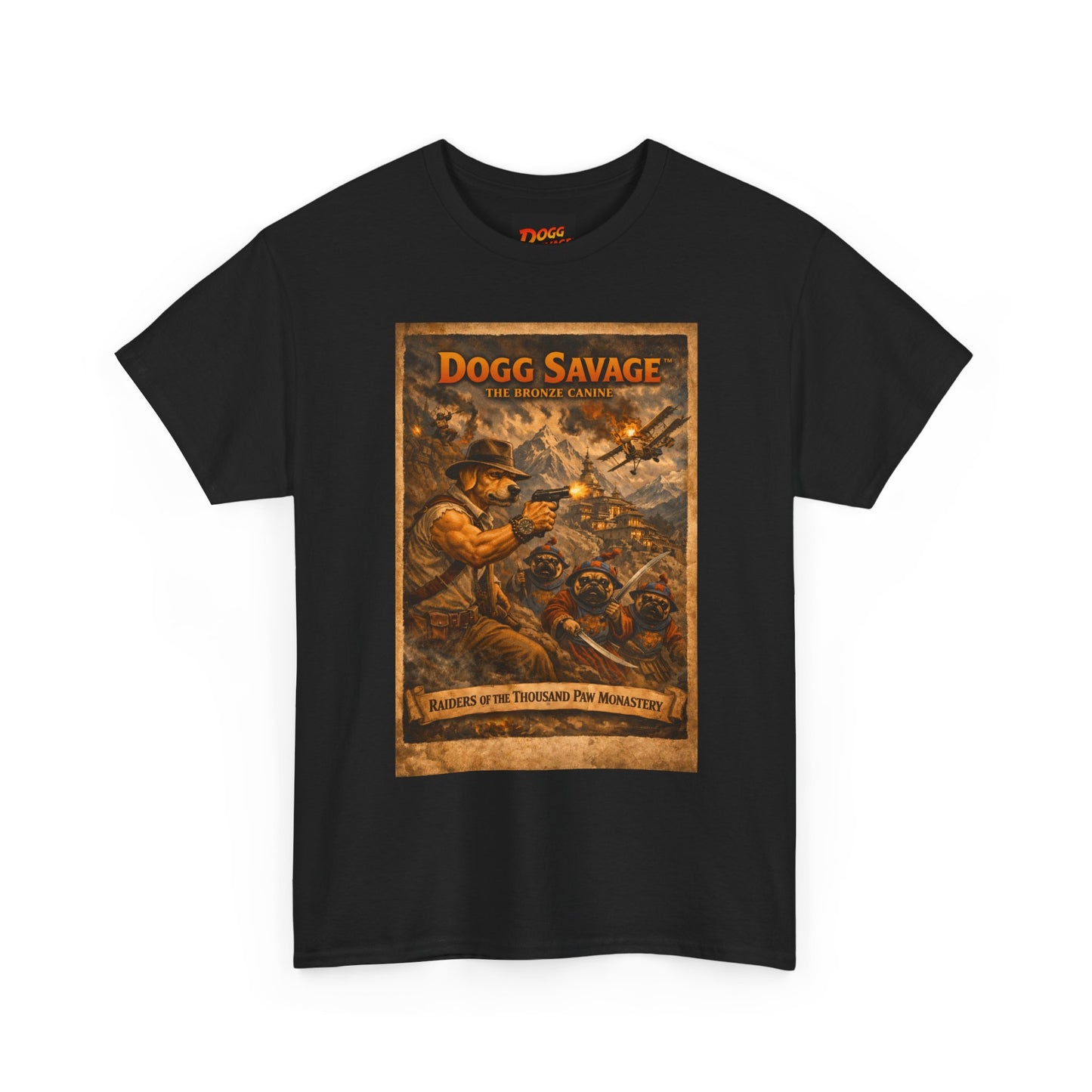 Dogg Savage Retro Graphic Tee — Vintage Adventure Poster T‑Shirt