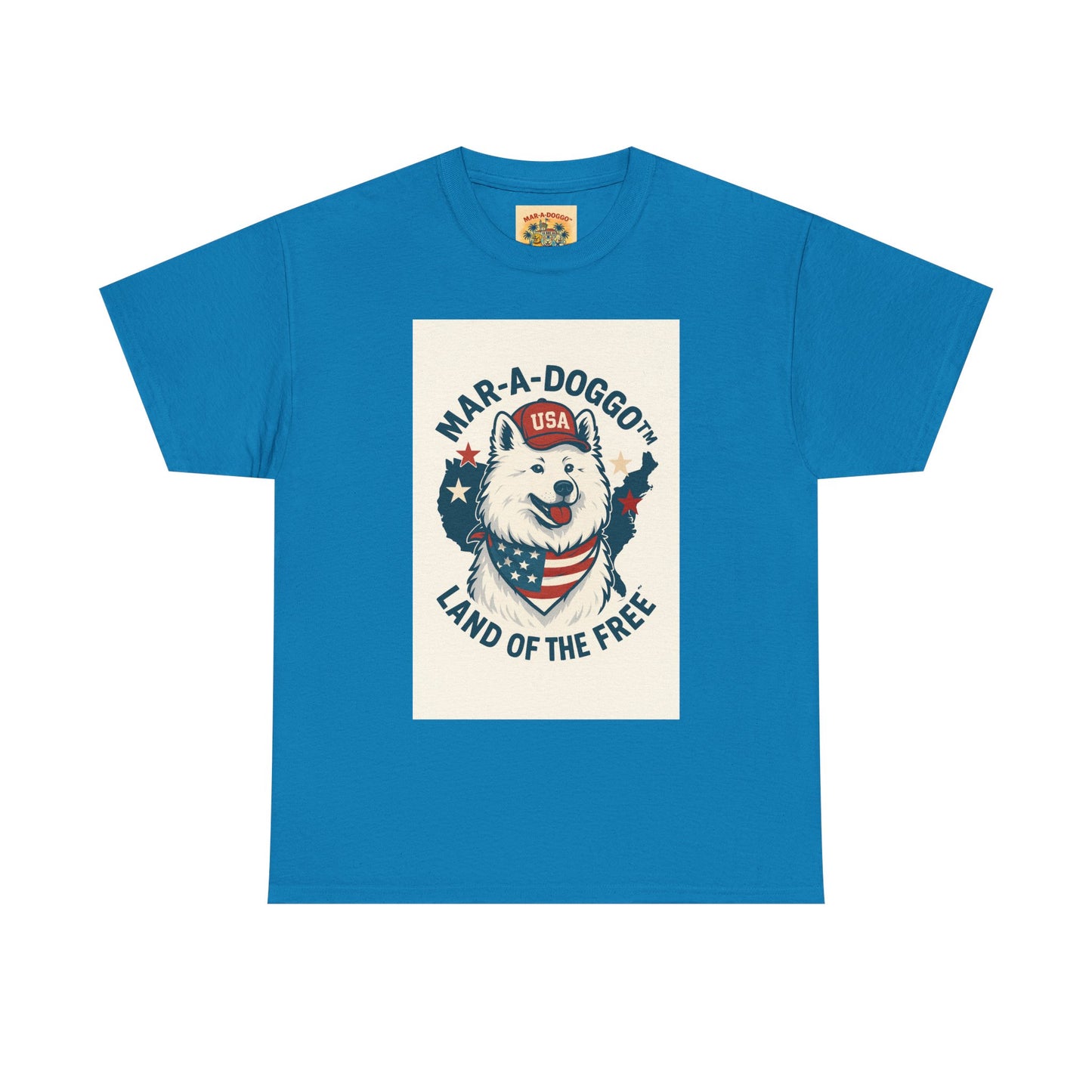 T-Shirt — "Mar-A-DoggO" Patriotic Dog Tee (Land of the Free)