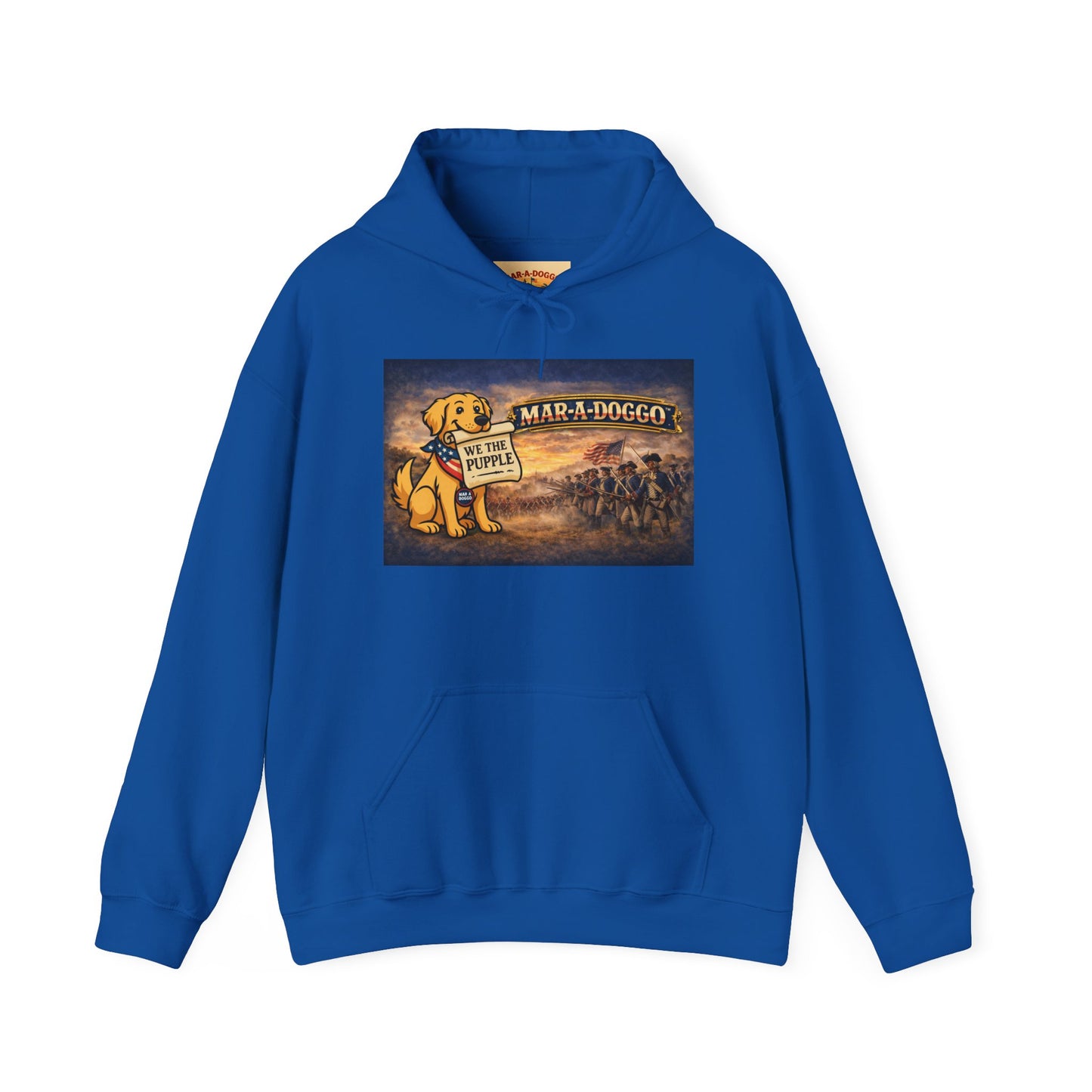 Hoodie - "Mar-A-Doggo" Tropical Dog Vacation Graphic Hoodie