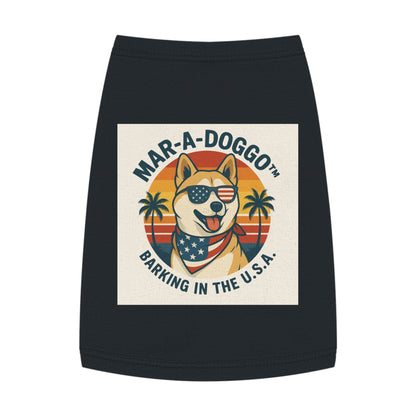Patriotic Dog Tank Top – “Mar-A-Doggo: Barking in the U.S.A.” Pet Tee
