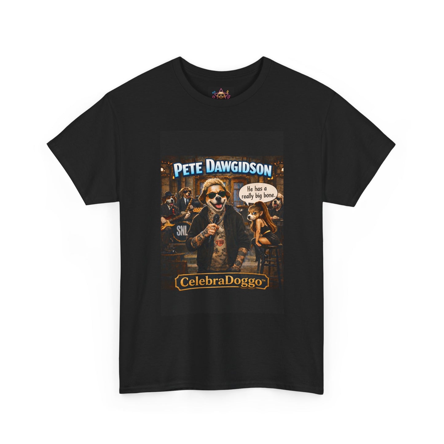 "Pete Dawgidson" Graphic Tee — Funny Dog Party T-Shirt