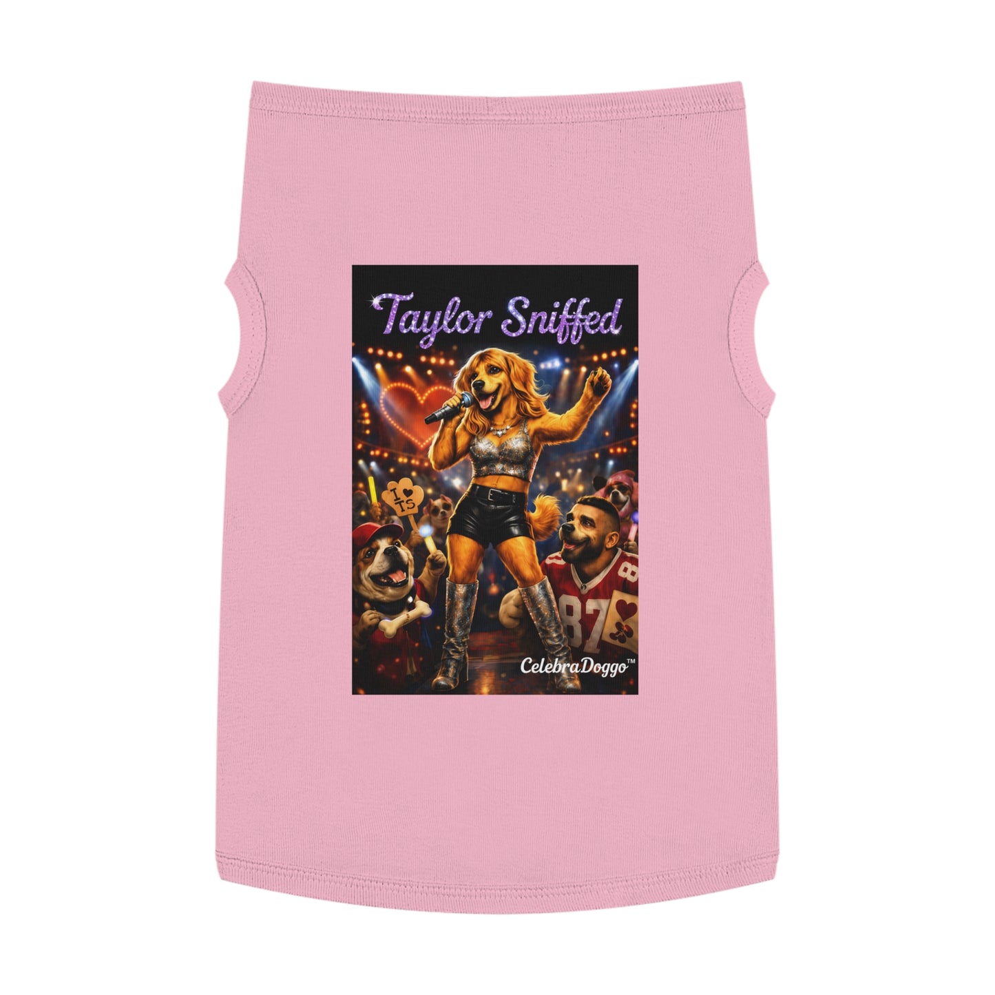Dog Shirt — "Taylor Sniffed" Concert Pet Tee (Celebrity Singer Design)