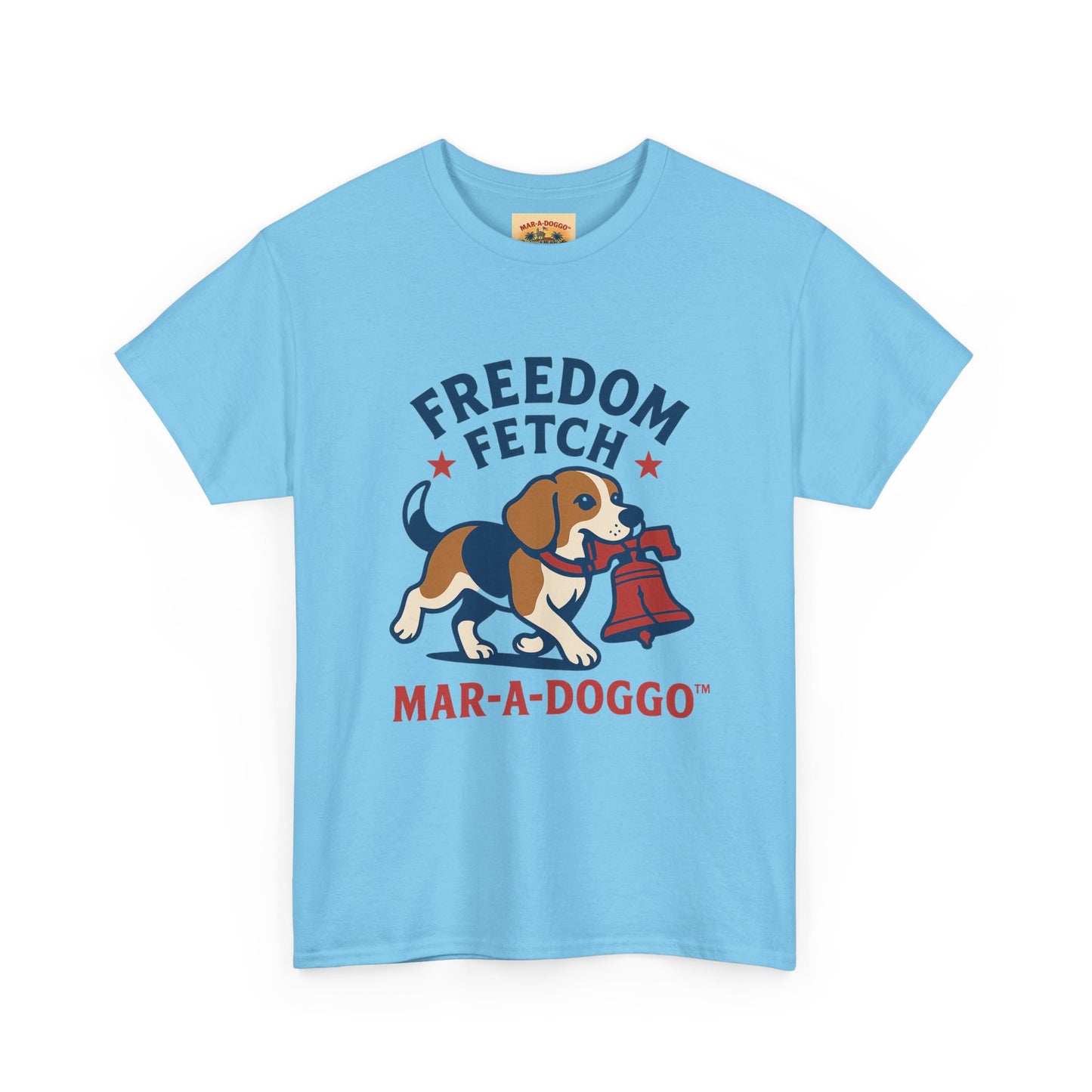 Freedom Fetch Tee — Mar-A-Doggo Patriotic Dog T-Shirt