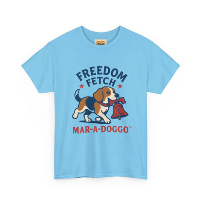 Freedom Fetch Tee — Mar-A-Doggo Patriotic Dog T-Shirt