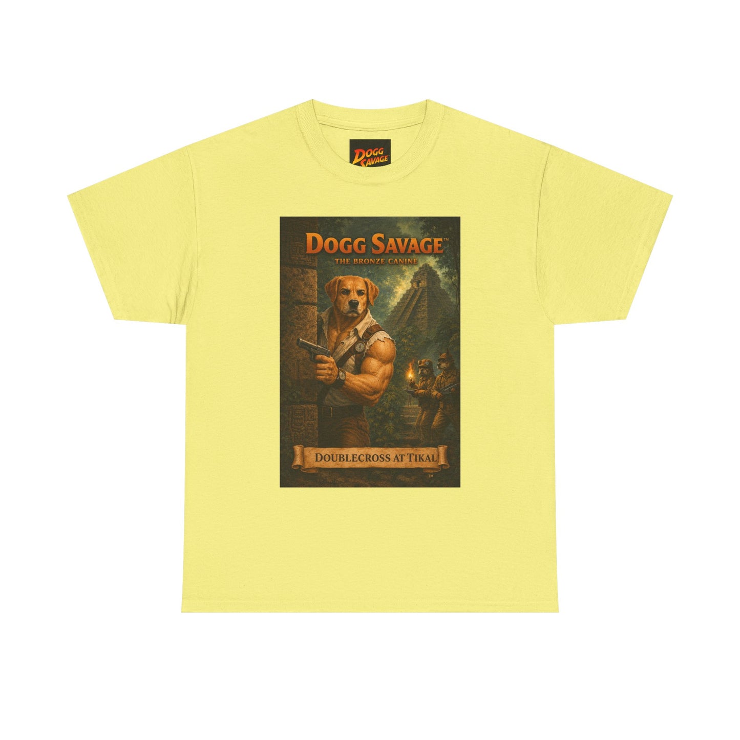 Dogg Savage Vintage Fantasy T-Shirt — "Dogg Savage: Doublecross At Tikal" Graphic Tee