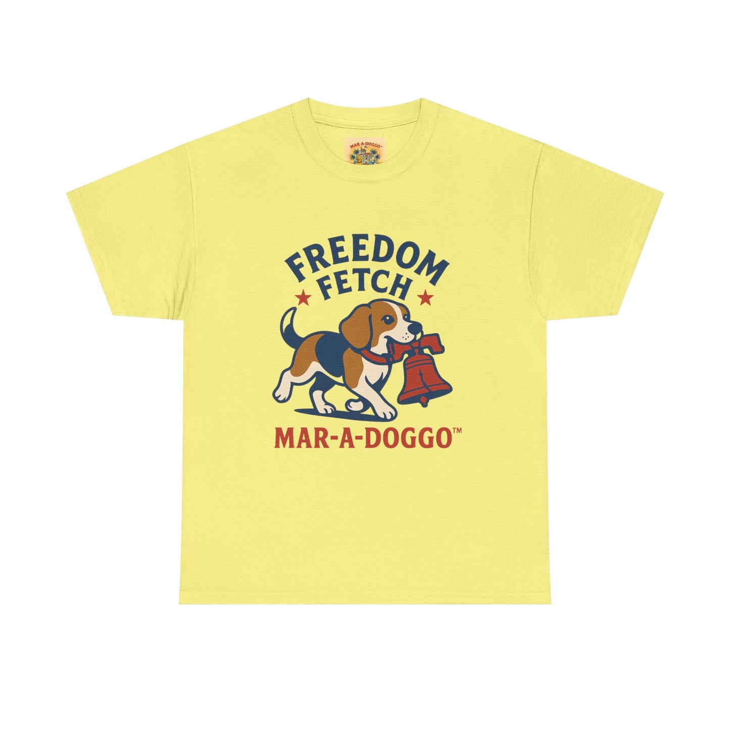 Freedom Fetch Tee — Mar-A-Doggo Patriotic Dog T-Shirt