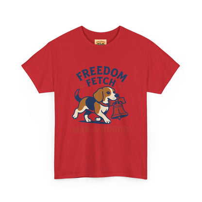 Freedom Fetch Tee — Mar-A-Doggo Patriotic Dog T-Shirt