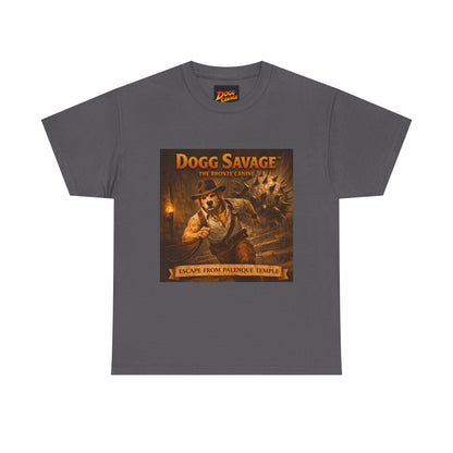 Graphic Tee — "Dogg Savage: Escape From Palenque Temple" Adventure Shirt