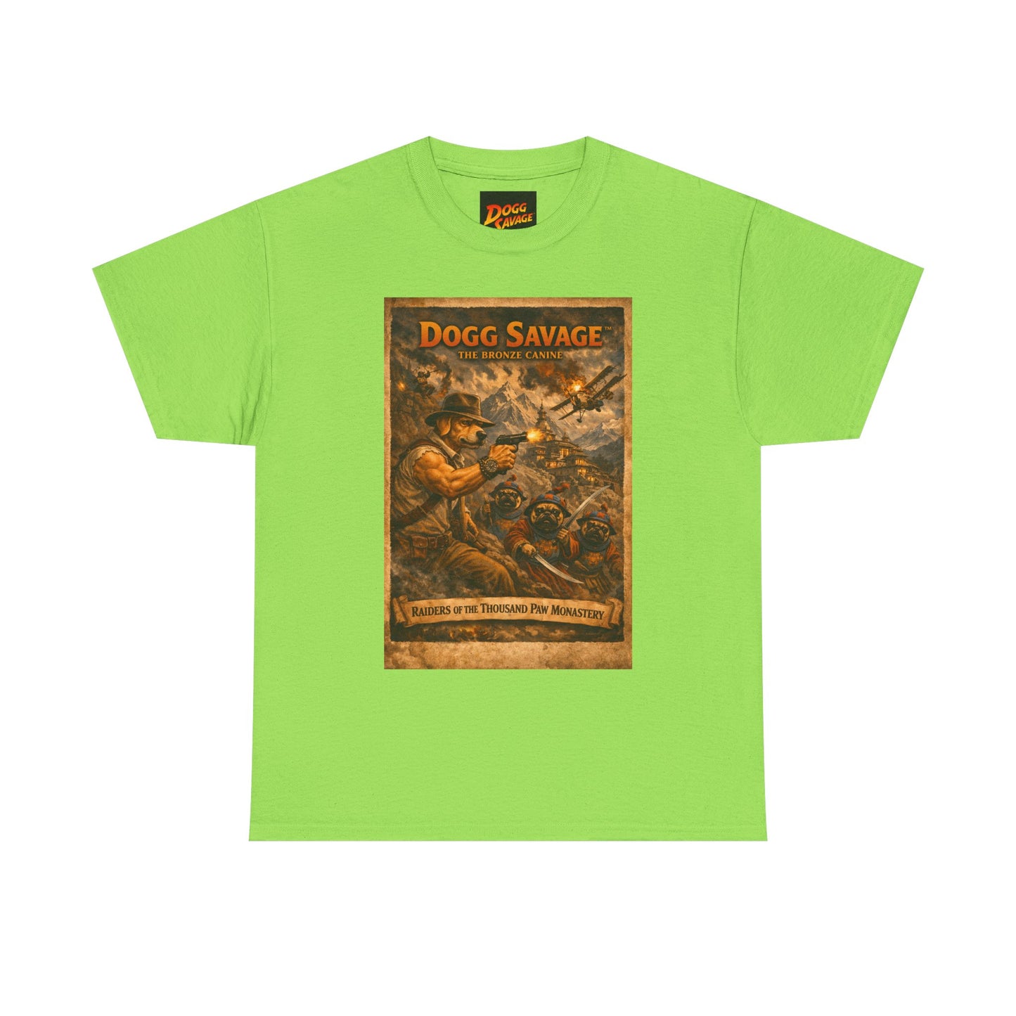 Dogg Savage Retro Graphic Tee — Vintage Adventure Poster T‑Shirt