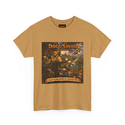 Dogg Savage Album Art T-Shirt "Fury In The Skies of Angkor Wat" — Vintage Rock Poster Tee