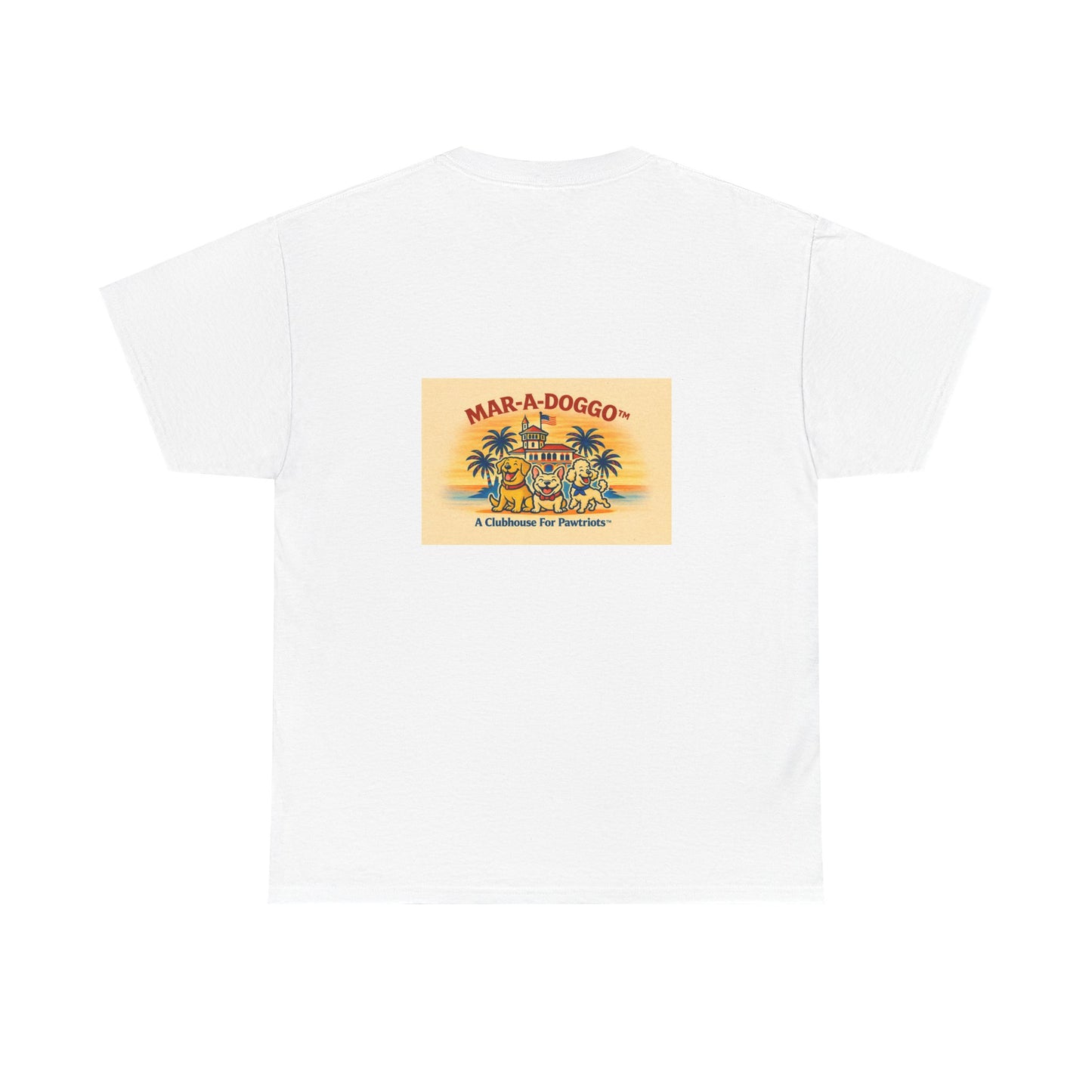 Mar-A-Doggo Tee – Retro Beach Dog Graphic T-Shirt (“Yappy Days”)